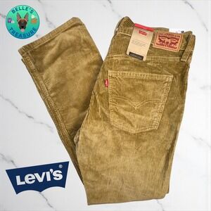 Levi's Corduroy Pants Men's 30x30 Classic Style Comfort Tan Straight Leg Y2K NEW